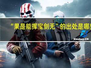 “果是能挥宝剑无”的出处是哪里