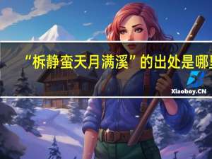 “柝静蛮天月满溪”的出处是哪里