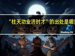 “柱天功业济时才”的出处是哪里