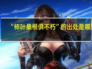 “柿叶桑根俱不朽”的出处是哪里