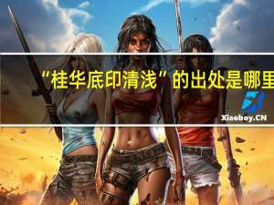 “桂华底印清浅”的出处是哪里