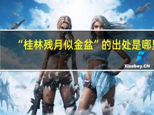 “桂林残月似金盆”的出处是哪里