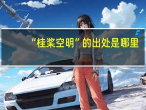 “桂桨空明”的出处是哪里