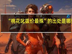 “桃花叱拨价最殊”的出处是哪里