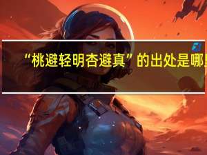 “桃避轻明杏避真”的出处是哪里