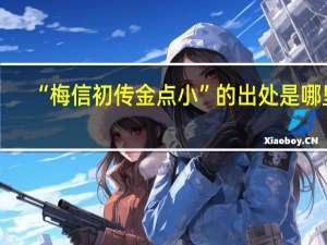 “梅信初传金点小”的出处是哪里