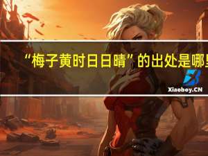 “梅子黄时日日晴”的出处是哪里