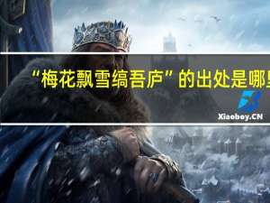 “梅花飘雪缟吾庐”的出处是哪里