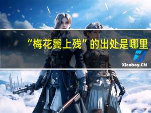 “梅花鬓上残”的出处是哪里