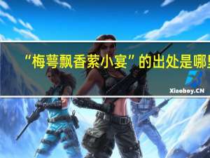 “梅萼飘香萦小宴”的出处是哪里