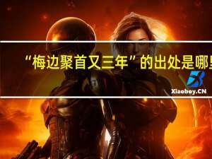 “梅边聚首又三年”的出处是哪里