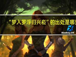 “梦入罗浮归兴崧”的出处是哪里
