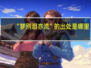 “梦别泪亦流”的出处是哪里