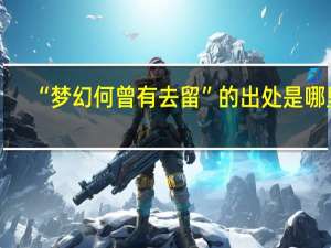 “梦幻何曾有去留”的出处是哪里