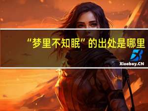 “梦里不知眠”的出处是哪里