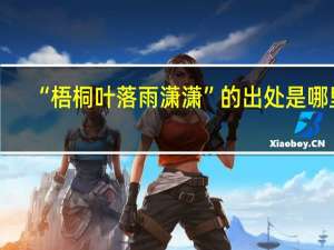 “梧桐叶落雨潇潇”的出处是哪里