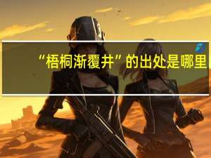 “梧桐渐覆井”的出处是哪里