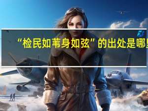 “检民如苇身如弦”的出处是哪里