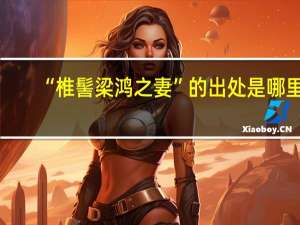 “椎髻梁鸿之妻”的出处是哪里