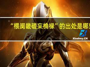 “椳阒畿礎杗桷椽”的出处是哪里