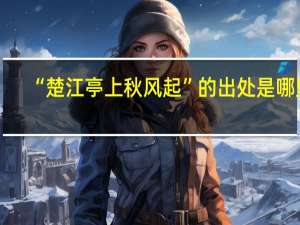 “楚江亭上秋风起”的出处是哪里