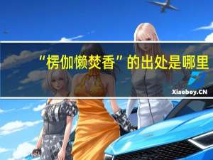 “楞伽懒焚香”的出处是哪里