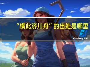 “横此济川舟”的出处是哪里
