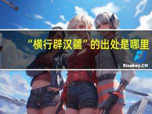 “横行辟汉疆”的出处是哪里