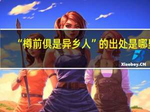 “樽前俱是异乡人”的出处是哪里
