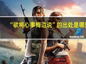 “欲将心事梅边说”的出处是哪里