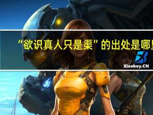 “欲识真人只是渠”的出处是哪里