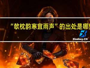 “欹枕韵寒宜雨声”的出处是哪里