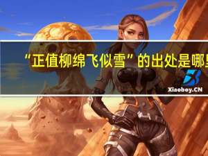 “正值柳绵飞似雪”的出处是哪里