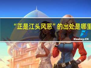 “正是江头风恶”的出处是哪里