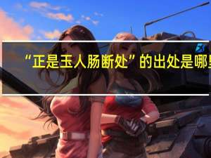 “正是玉人肠断处”的出处是哪里