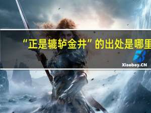 “正是辘轳金井”的出处是哪里