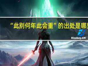 “此别何年此会重”的出处是哪里