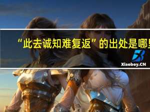 “此去诚知难复返”的出处是哪里
