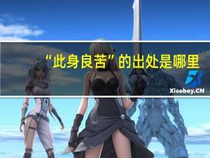 “此身良苦”的出处是哪里