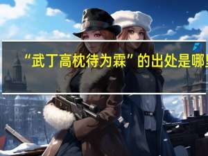 “武丁高枕待为霖”的出处是哪里