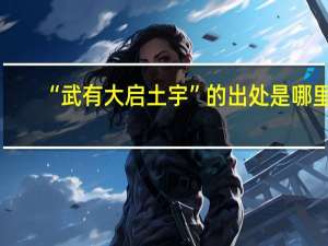 “武有大启土宇”的出处是哪里