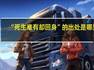 “死生难有却回身”的出处是哪里