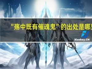 “殇中既有催魂鬼”的出处是哪里