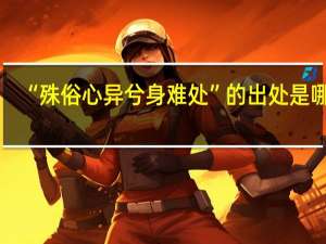 “殊俗心异兮身难处”的出处是哪里