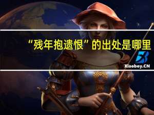 “残年抱遗恨”的出处是哪里