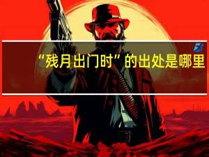 “残月出门时”的出处是哪里