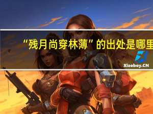 “残月尚穿林薄”的出处是哪里