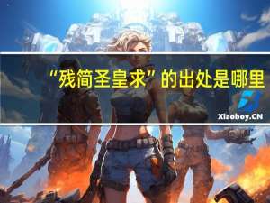 “残简圣皇求”的出处是哪里