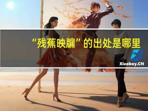 “残蕉映牖”的出处是哪里