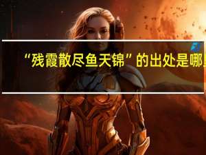 “残霞散尽鱼天锦”的出处是哪里